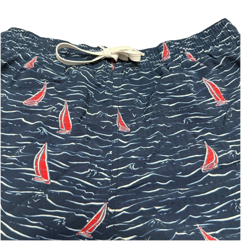 Chubbies Shorts Mens Small Blue Sailboat Race Days 7